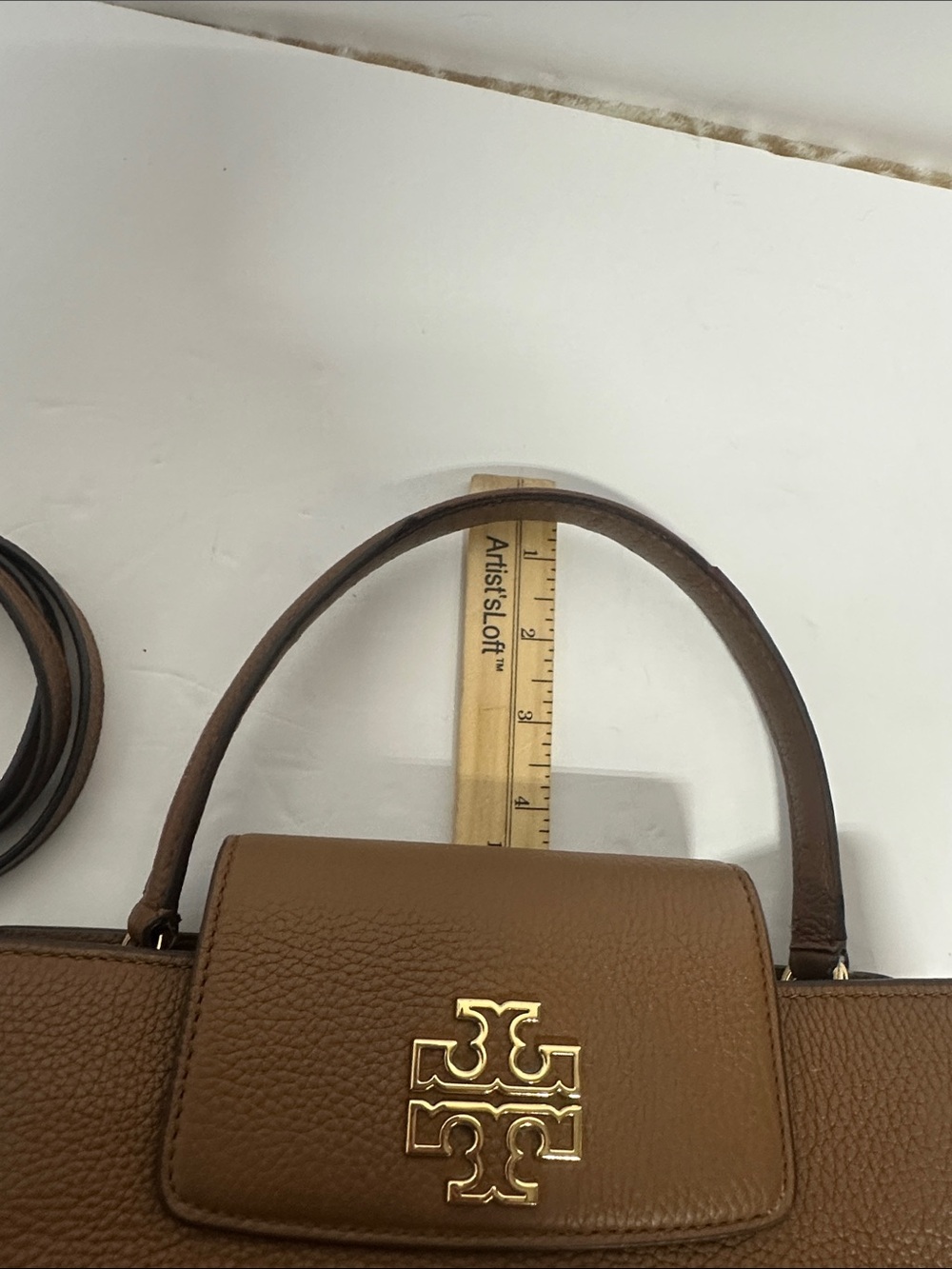 Tory Burch Britten  Leather Top-Handle Satchel-Crossbody Bag - Picture 8 of 16